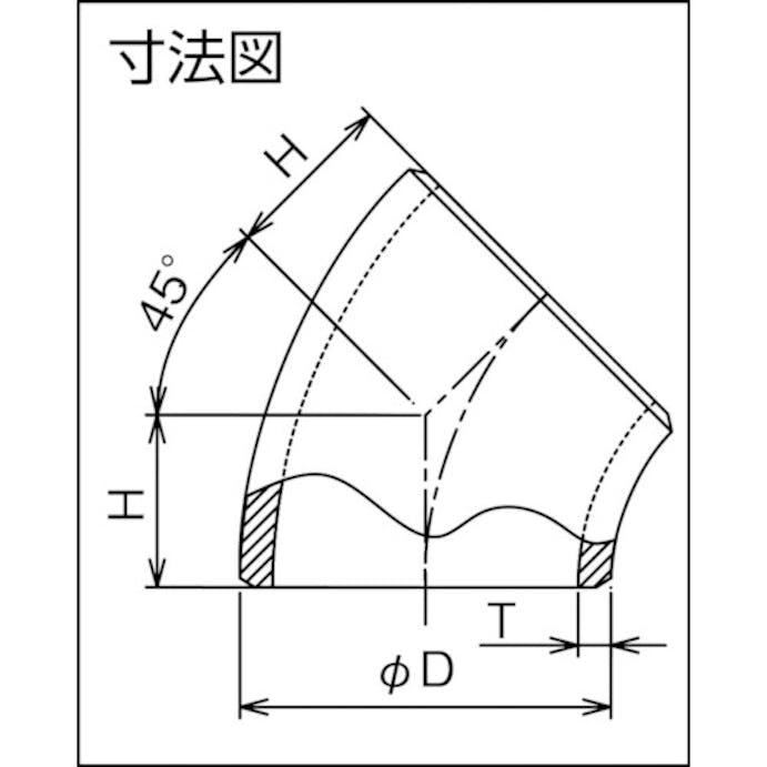 【CAINZ-DASH】フローバル ４５°エルボ（ロング）Ｓ１０Ｓ　０９１０００２５ B-45EL-10S-40A【別送品】