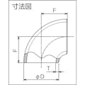 【CAINZ-DASH】フローバル ９０°エルボ（ショート）Ｓ１０Ｓ　０９１０００４２ B-90ES-10S-32A【別送品】