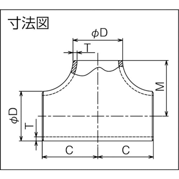 【CAINZ-DASH】フローバル 同径チーズ　Ｓ１０Ｓ　０９１０００６７ B-TS-10S-65A【別送品】