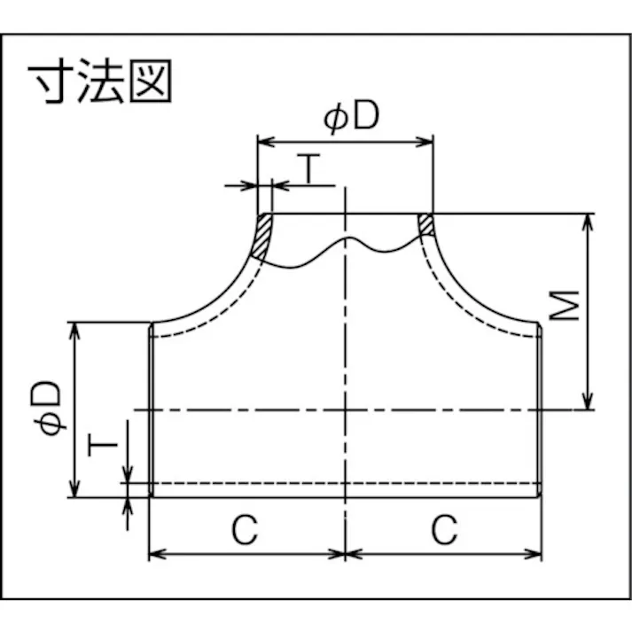 【CAINZ-DASH】フローバル 同径チーズ S10S 09100068 B-TS-10S-80A【別送品】