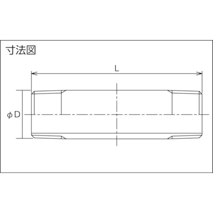 【CAINZ-DASH】フローバル ねじ込み管継手 両長ニップル(ステンレス316TP) 04114903 呼び径(A)8/呼び径(B)1/4 VLN-316-02050【別送品】