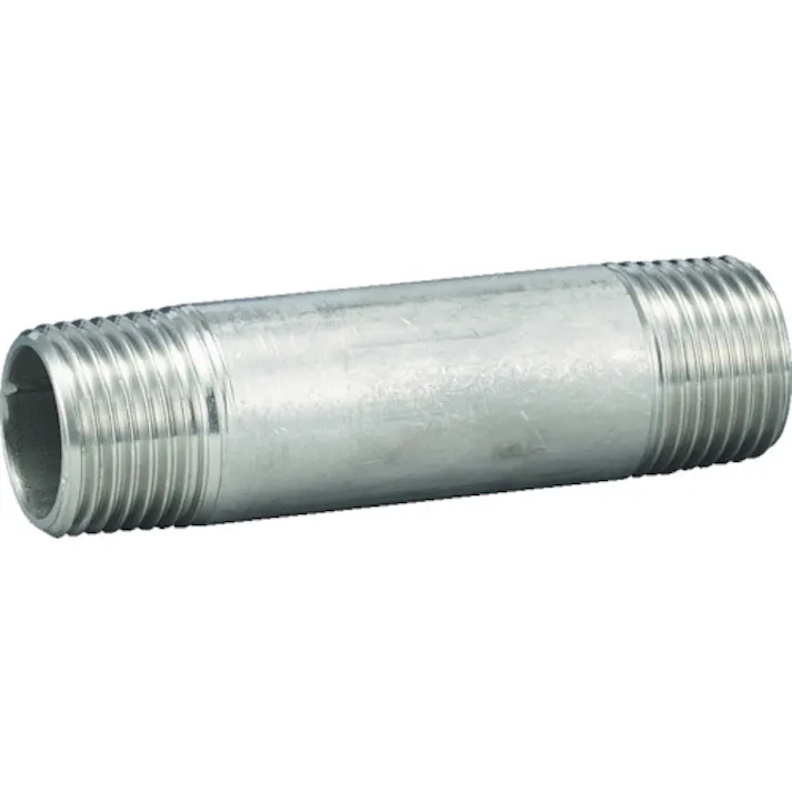 【CAINZ-DASH】フローバル ねじ込み管継手 両長ニップル(ステンレス316TP) 04114910 呼び径(A)20/呼び径(B)3/4 VLN-316-06100【別送品】