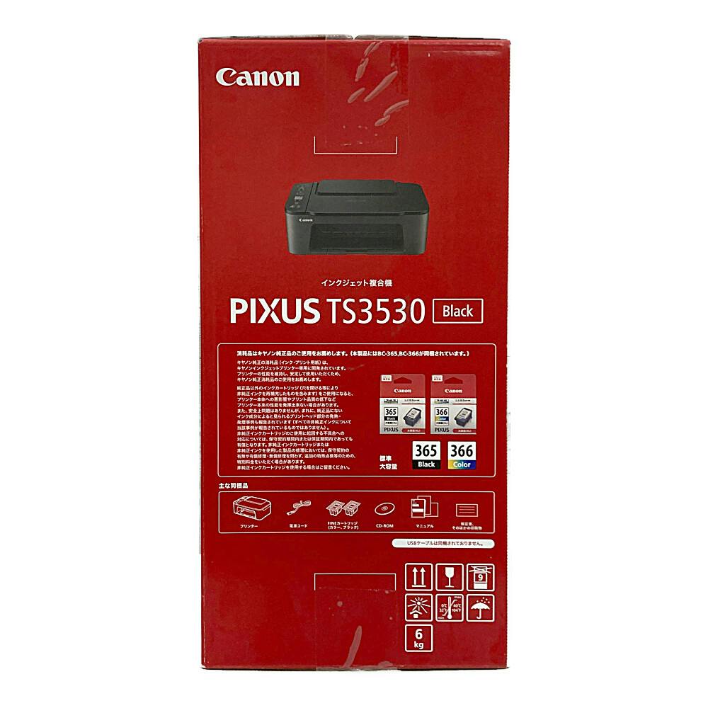 キヤノン PIXUS TS3530BK プリンター PIXUS インク付きスマホ/家電/カメラ