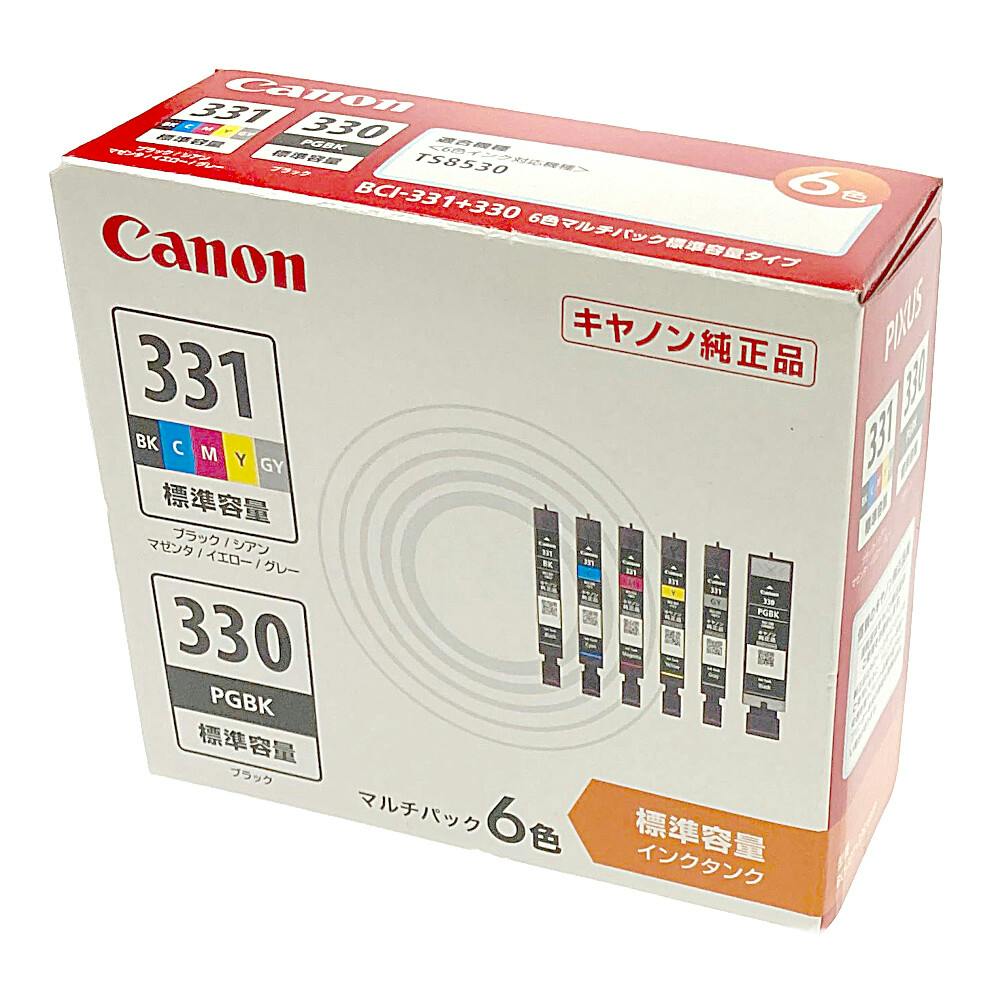 bru003eキヤノン CANON 「純正」インクタンク ６色マルチパック BCI-381 380 6MP 豪奢な - パソコン・周辺機器