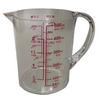 大きい目盛耐熱計量カップ 500ML CC1656