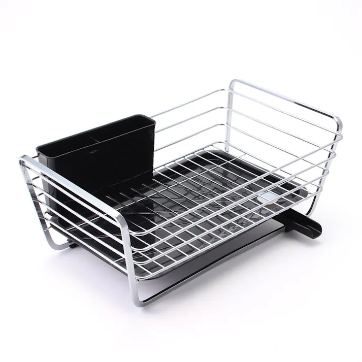 シンプルストレージ スリム水切りバスケット ブラック