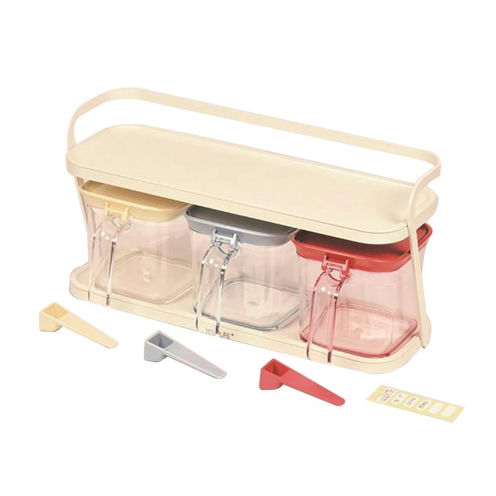 Mプラス 調味料ラック ストッカー 3個付 HB2240