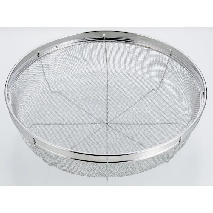 ステンレス製浅型ザル19cm HB-4088