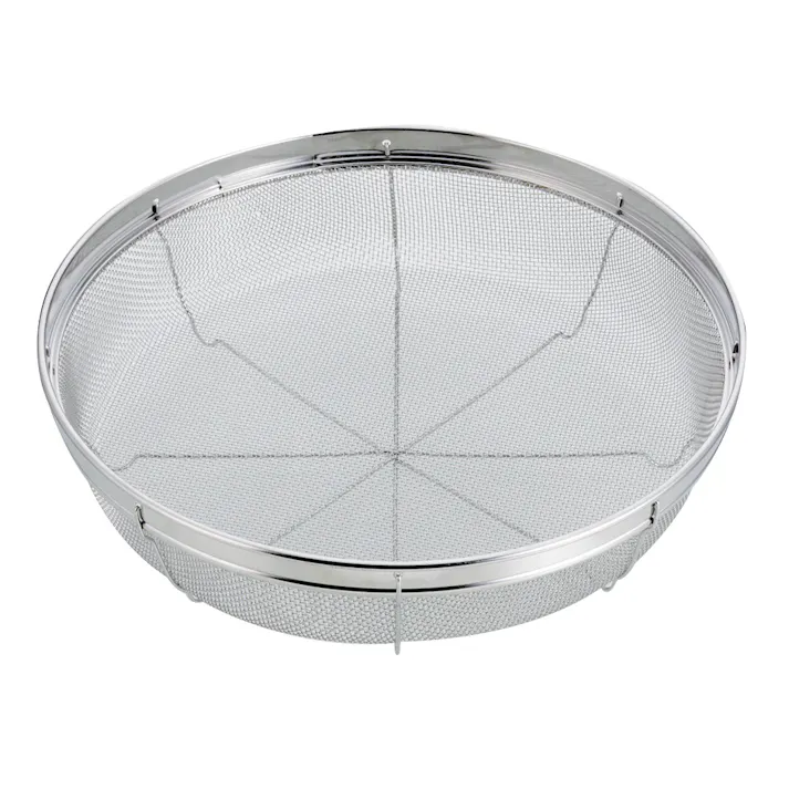 ステンレス製浅型ザル25cm HB-4090