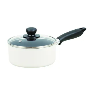 IH対応ふっ素片手鍋 16cm ホワイト HB-4402