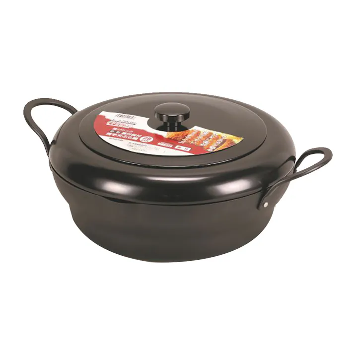 鉄製蓋付段付天ぷら鍋28cm HB5260