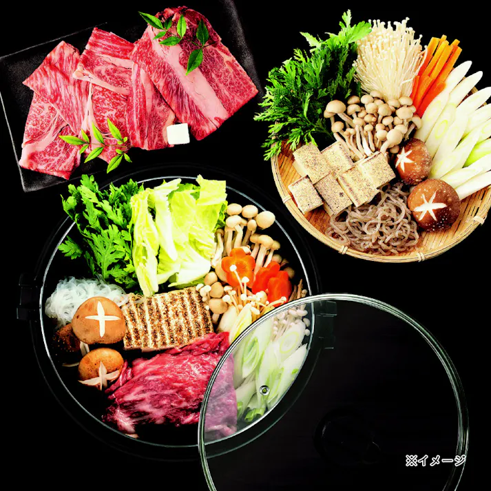 IH・ガス火対応 ふっ素加工 すきやき鍋 26cm HB5857