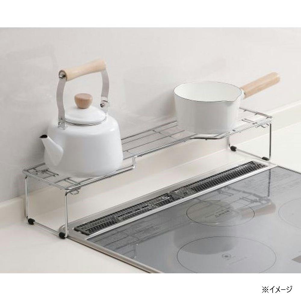 パール金属 コンロ奥ラック600 足折れ式 HB-6069 | キッチン収納 通販