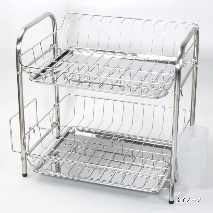 ステンレス製2段式水切りバスケット HB9195