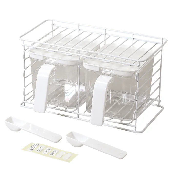 BK調味料ラック ストッカー2個付 HC471