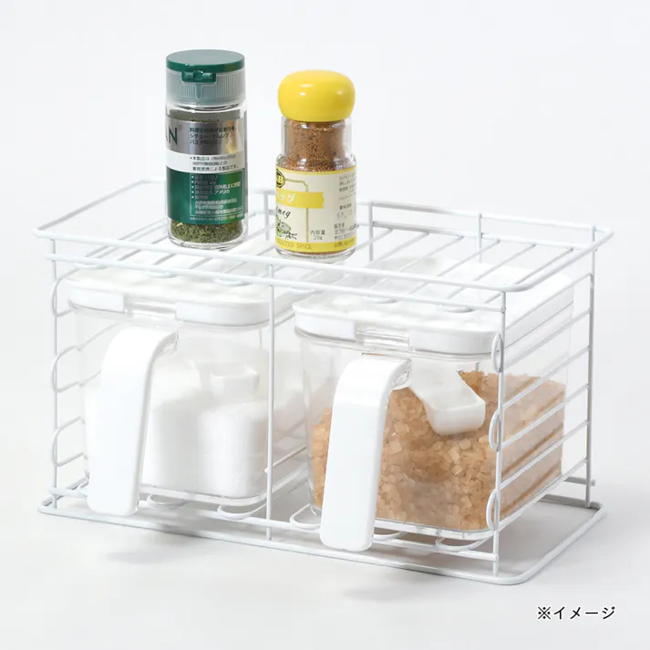 BK調味料ラック ストッカー2個付 HC471