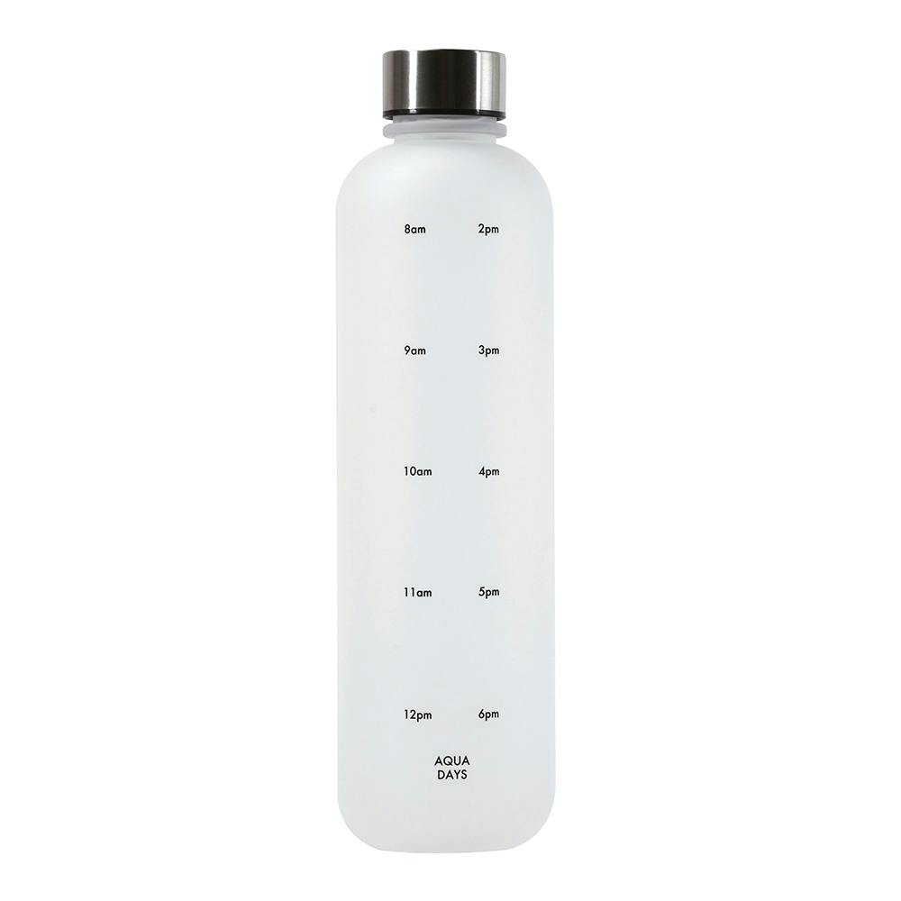 タイムマーカー付 プラスチックボトル1000 ホワイト HC537 水筒・ステンレスボトル・マグ タイムマーカー付 プラスチックボトル1000 ホワイト HC537 水筒・ステンレスボトル・マグ