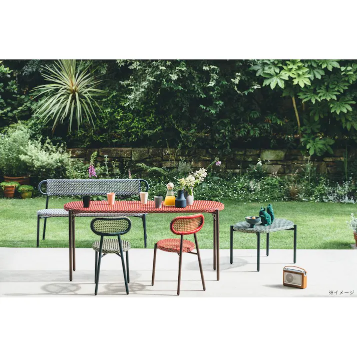 PATIO PETITE WA-テーブル ロング レッド【別送品】