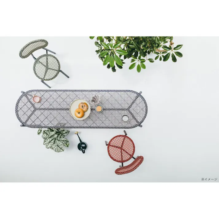 PATIO PETITE WA-テーブル ロング ブルー【別送品】