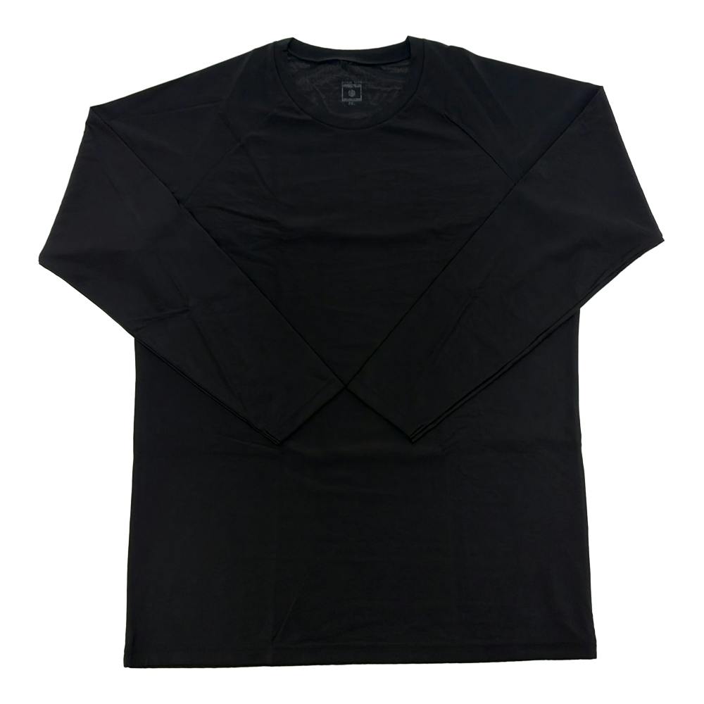 FT氷撃 冷却シャツ 長袖クルーネック ブラック 2XL