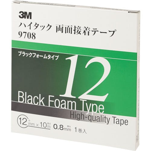スリーエム ジャパンオート・アフターマーケット製品事業部 ハイタック両面接着テープ 9708 12mmX10m 黒 (1巻=1箱) 9708 12 AAD 工業用・プロ用両面テープ スリーエム ジャパンオート・アフターマーケット製品事業部 ハイタック両面接着テープ 9708 12mmX10m 黒 (1巻=1箱) 9708 12 AAD 工業用・プロ用両面テープ