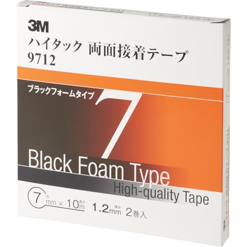 スリーエム ジャパンオート・アフターマーケット製品事業部 ハイタック両面接着テープ 9712 7mmX10m 黒 (2巻入) 9712 7 AAD 工業用・プロ用両面テープ スリーエム ジャパンオート・アフターマーケット製品事業部 ハイタック両面接着テープ 9712 7mmX10m 黒 (2巻入) 9712 7 AAD 工業用・プロ用両面テープ