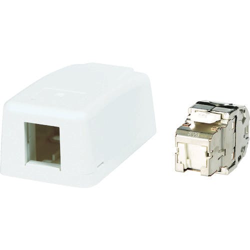 コーニングインターナショナル Cat6A RJ45ジャック+露出型アウトレット(1ポート) VOL-SMB-1S6A モジュラージャック コーニングインターナショナル Cat6A RJ45ジャック+露出型アウトレット(1ポート) VOL-SMB-1S6A モジュラージャック