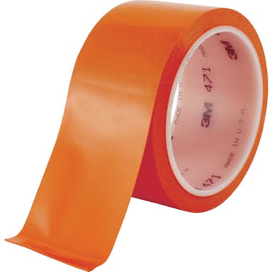 【CAINZ-DASH】スリーエム　ジャパンテープ・接着剤製品事業部 高機能ラインテープ　４７１　オレンジ　５０ｍｍＸ１８．２ｍ　Ｒ 471 ORA 50X18 R【別送品】