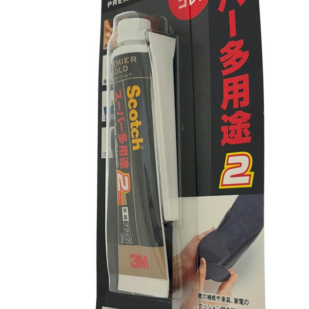 3M スコッチ スーパー多用途2 プレミアゴールド 超強力接着剤 ブラック