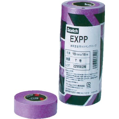 【CAINZ-DASH】スリーエム　ジャパンテープ・接着剤製品事業部 建築塗装用マスキングテープ　ＥＸＰＰ　２０ｍｍＸ１８ｍ　６巻入り EXPP 20X18【別送品】