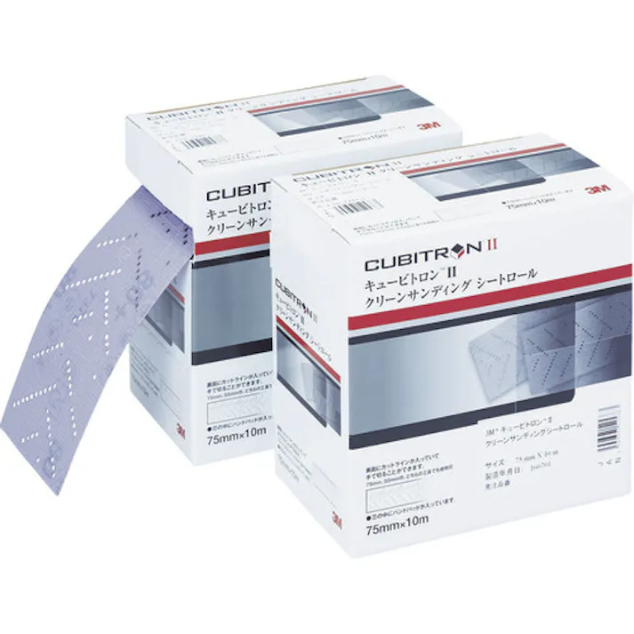 【CAINZ-DASH】スリーエム ジャパンオート・アフターマーケット製品事業部 キュービトロン2 クリーンサンディングシートロール 75mmX10m H/CSRL 80 75 CBT【別送品】
