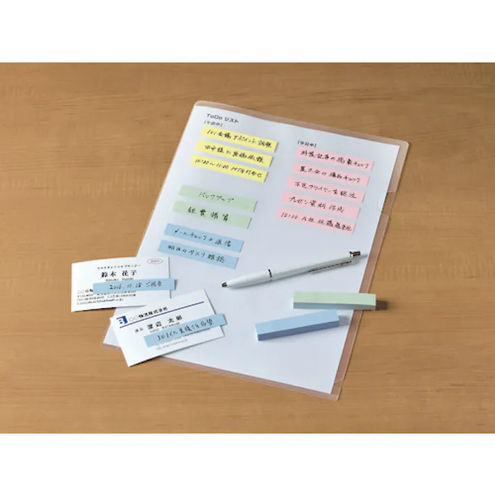 【CAINZ-DASH】スリーエム ジャパン文具・オフィス事業部 ポスト・イット 強粘着 75X14mm 90枚X4パッド 4色混色 560SS-K【別送品】