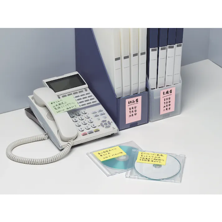 【CAINZ-DASH】スリーエム ジャパン文具・オフィス事業部 ポスト・イット 強粘着 75X14mm 90枚X4パッド 4色混色 560SS-K【別送品】