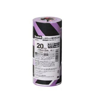 3M スコッチ 建築塗装用 マスキングテープ EXPPDIY20 幅20mm×長さ18m+2m 6巻入