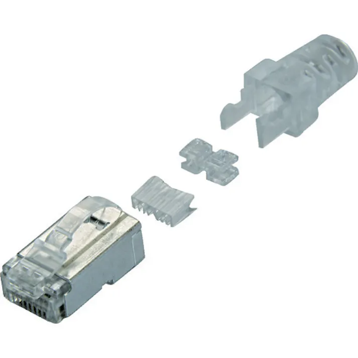 【CAINZ-DASH】コーニングインターナショナル Cat6 RJ45モジュラープラグ (100個入) VOL-RJ45PLG-6SL【別送品】
