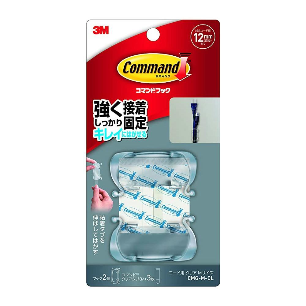 3M コマンドフック コード用 M CMG-M-CL フック・吸盤 3M コマンドフック コード用 M CMG-M-CL フック・吸盤