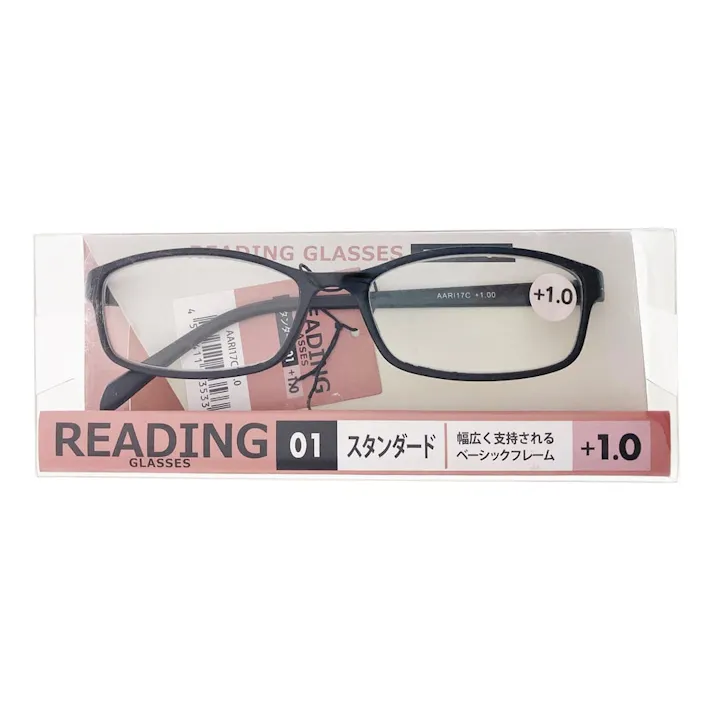 リーディンググラス 01スタンダード +1.0 AARI17C-10