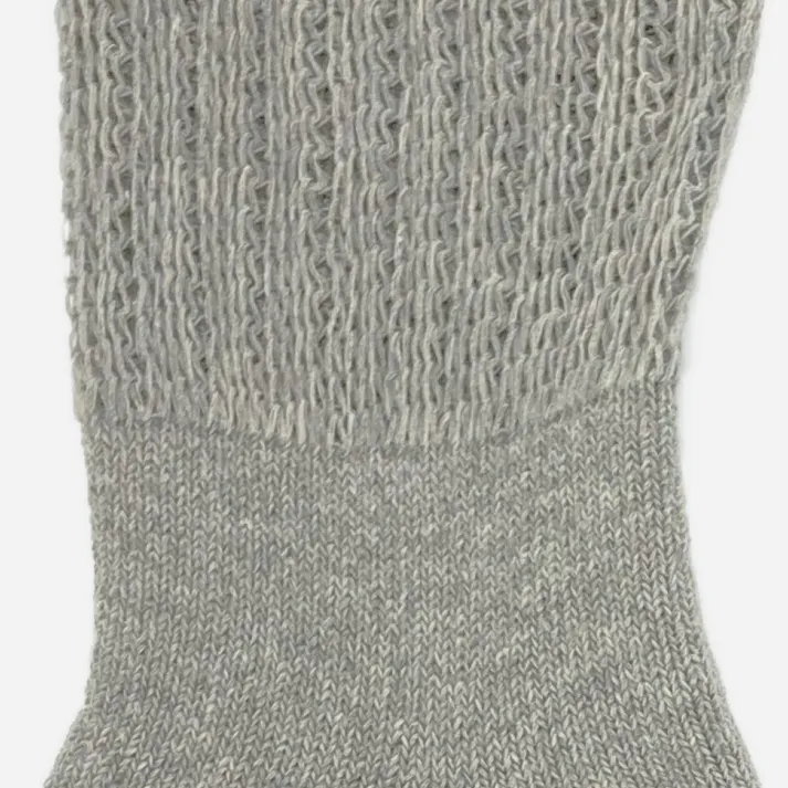 くちゴムゆったり 肌にやさしいルームソックス グレー 23.0cm-25.0cm