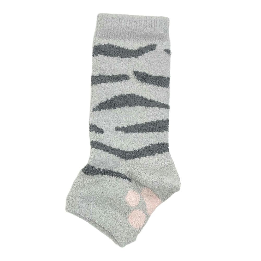 かかとシート付きおやすみ靴下 トラ 23-25cm