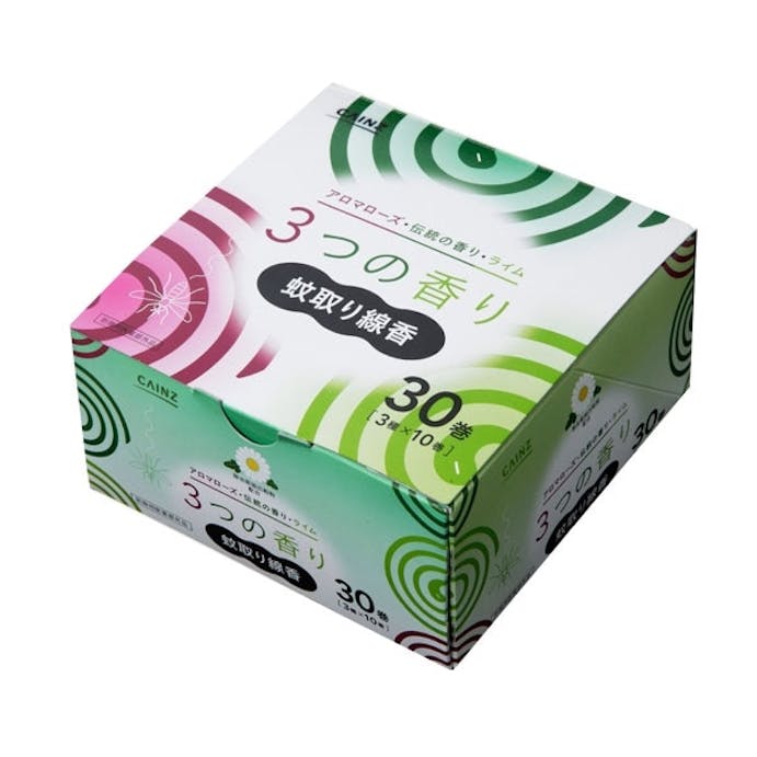 CAINZ 蚊取り線香 3つの香りA 30巻 箱(販売終了)