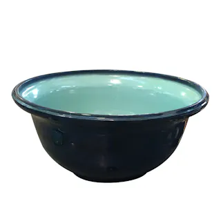軽量睡蓮鉢 ブルー 40cm