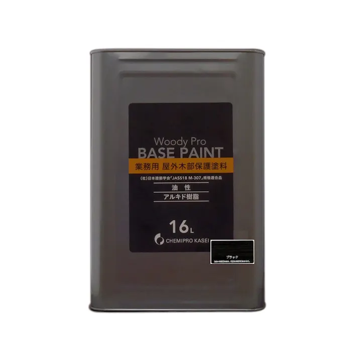 屋外木部保護塗料 ウッディープロ ブラック 16L【別送品】