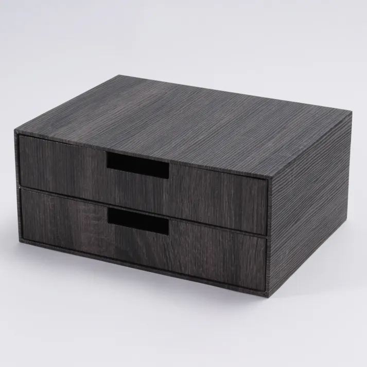 木目調キャビネット ブラウン