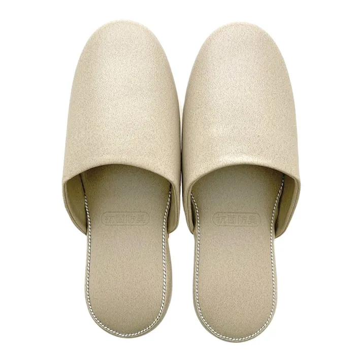 抗菌・防臭 ビニールスリッパ ベージュ TS-26