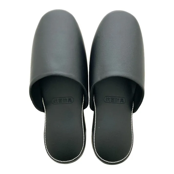 抗菌・防臭 ビニールメンズスリッパ MS27 ブラック