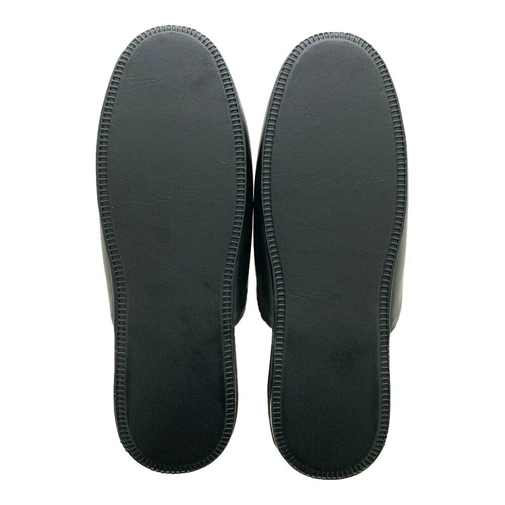 抗菌・防臭 ビニールメンズスリッパ MS27 ブラック | スリッパ