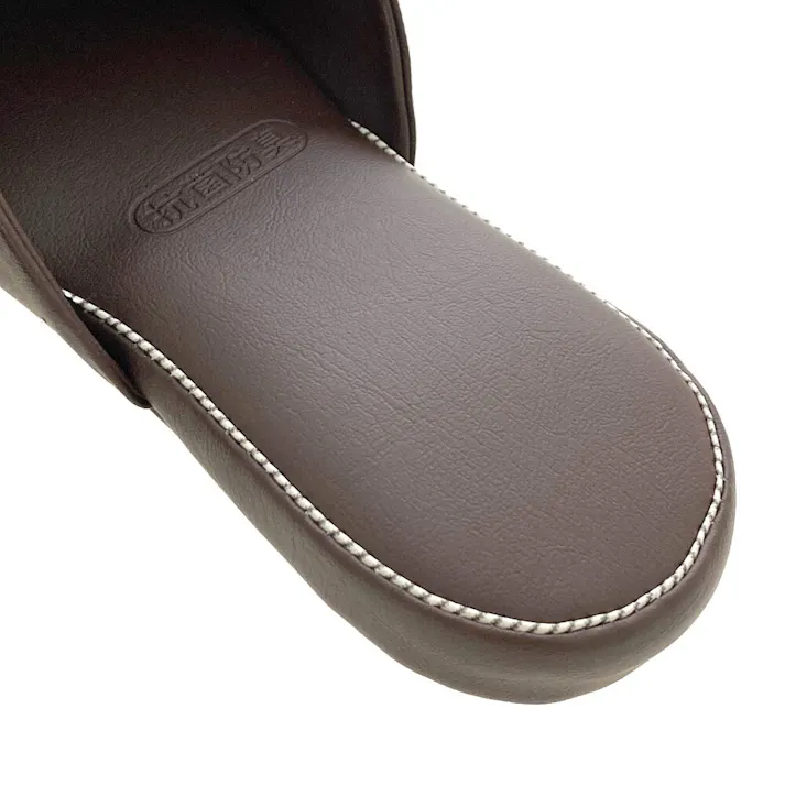 抗菌・防臭 ビニールメンズスリッパ MS27 ブラウン