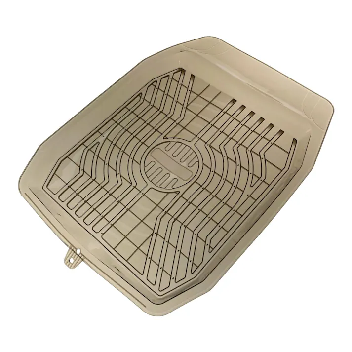 カインズ 丸洗いできるコンパクト立体マット フロント用 スモーク 幅65cm×長さ47cm