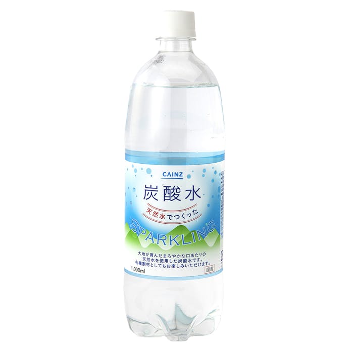 【ケース販売】天然水でつくった炭酸水 1L×12本