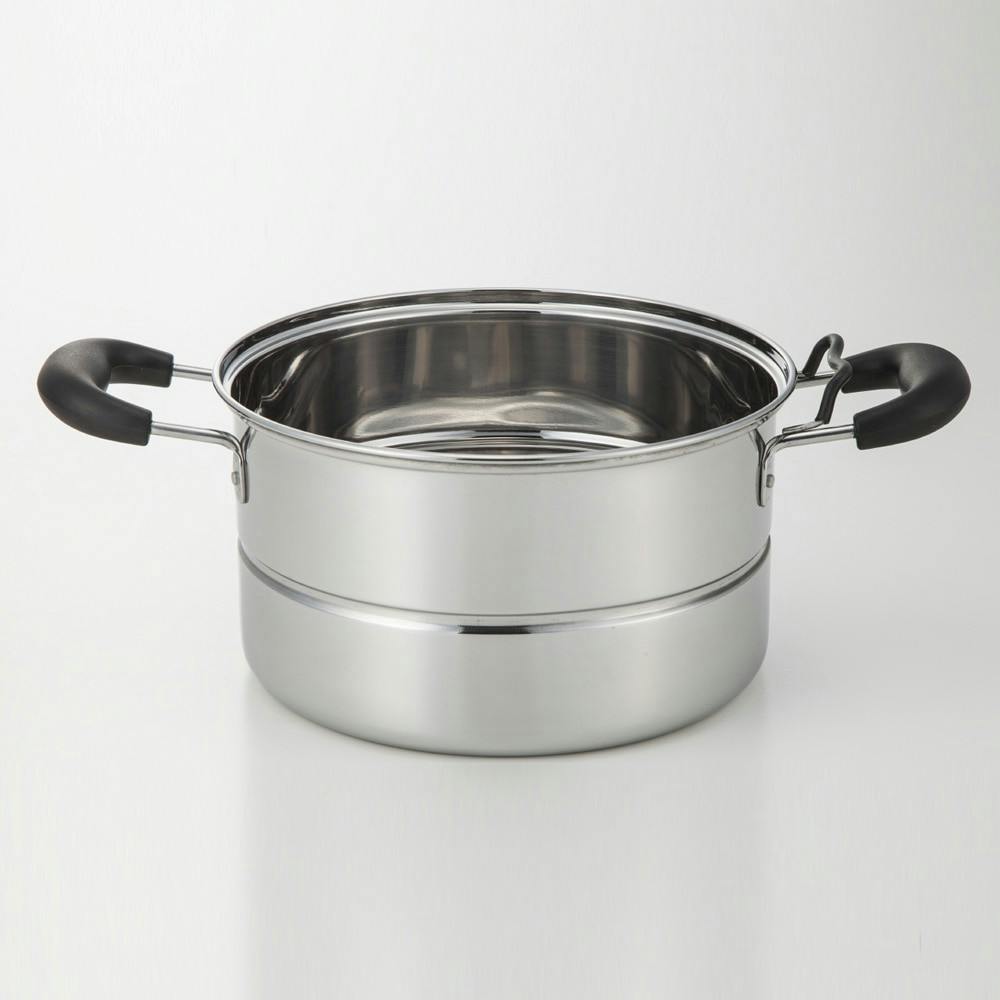 蓋が立てられるステンレス製兼用鍋 22cm | 鍋・やかん 通販
